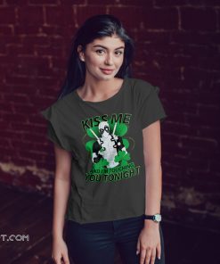 Deadpool kiss me and I'm touching you tonight st patrick's day shirt