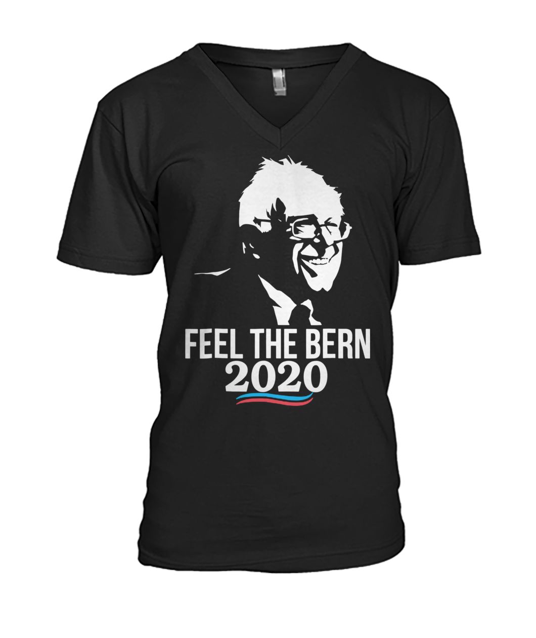 Feel the bern bernie sanders for president 2020 mens v-neck