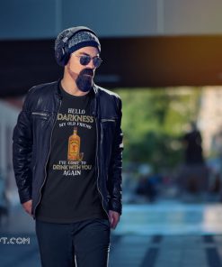 Fireball Whiskey hello darkness my old friend I’ve come to drink with you again shirt