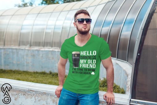 Guinness beer hello darkness my old friend st patrick's day shirt