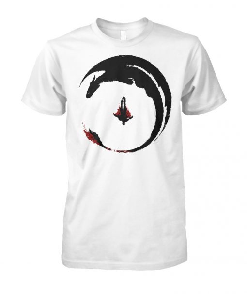 How to train your dragon 3 circling dragon unisex cotton tee