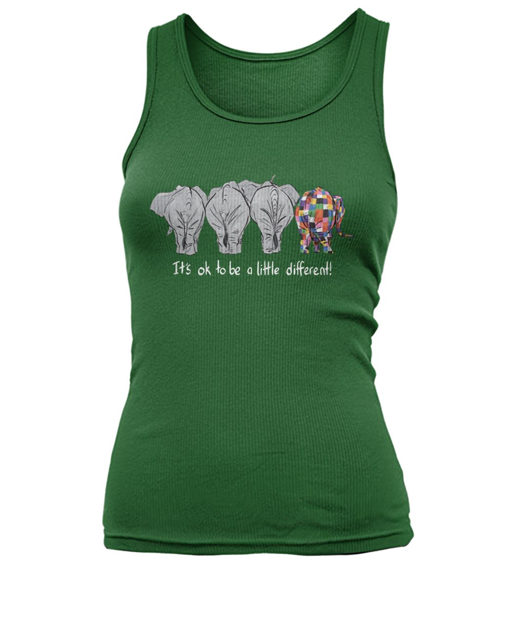 It's ok to be a little different autism awareness women's tank top