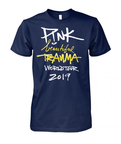 Pink beautiful trauma world tour 2019 unisex cotton tee