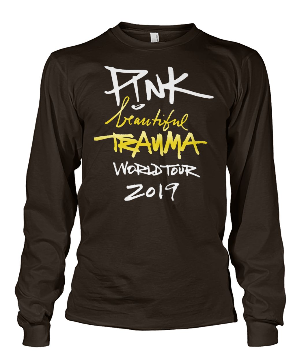 Pink beautiful trauma world tour 2019 unisex long sleeve