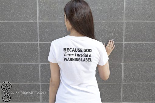 Redhead I have red hair because god knew I needed a warning label lady shirt