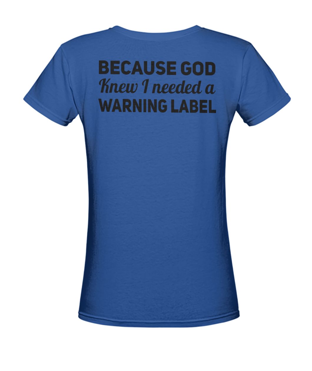 Redhead I have red hair because god knew I needed a warning label women's v-neck