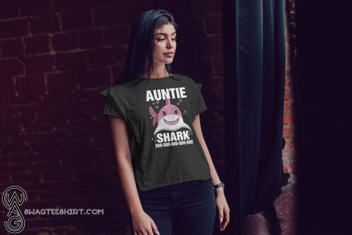 Auntie shark doo doo doo doo doo shirt