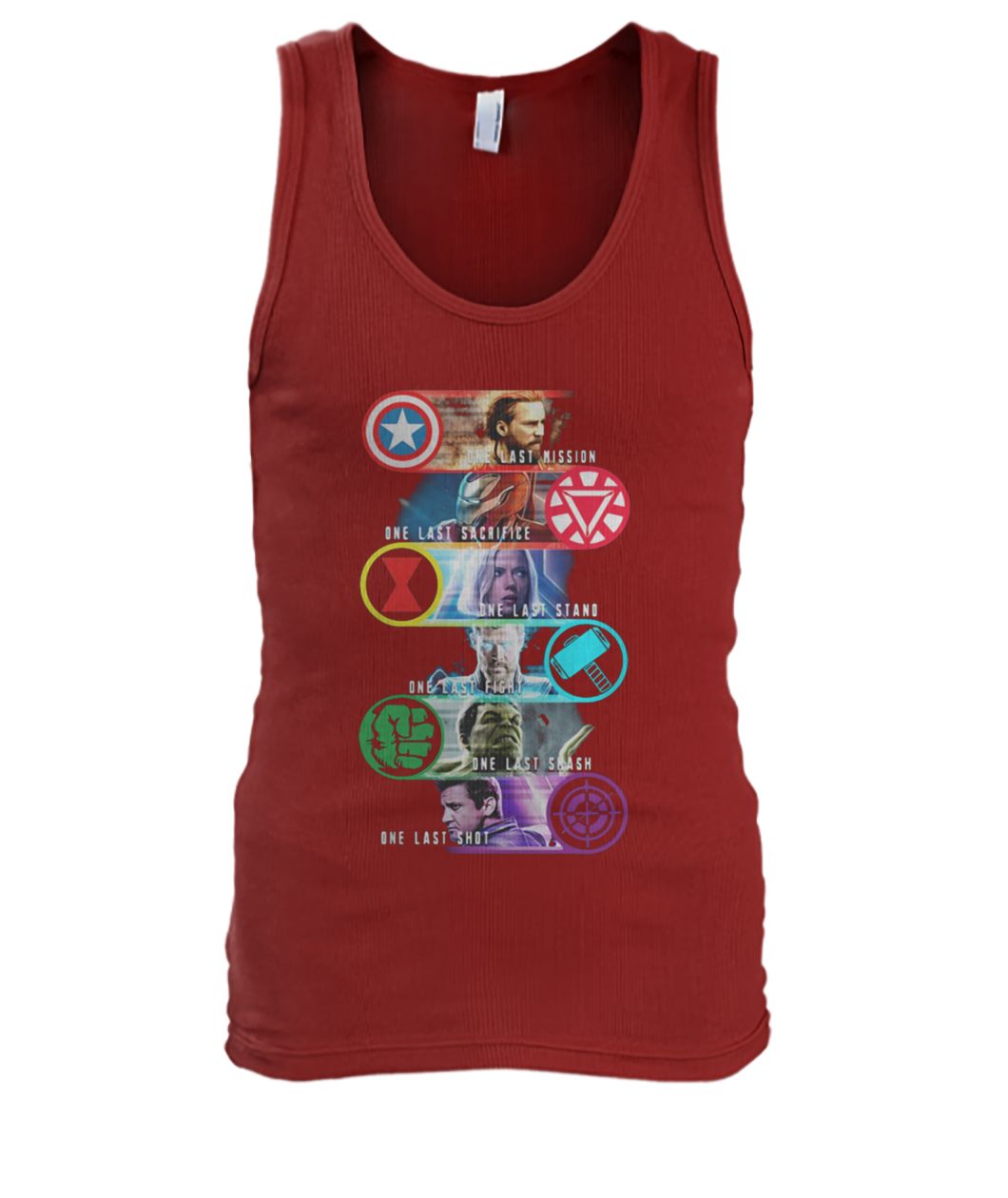 Avengers last mission one last sacrifice one last stand one east fight men's tank top