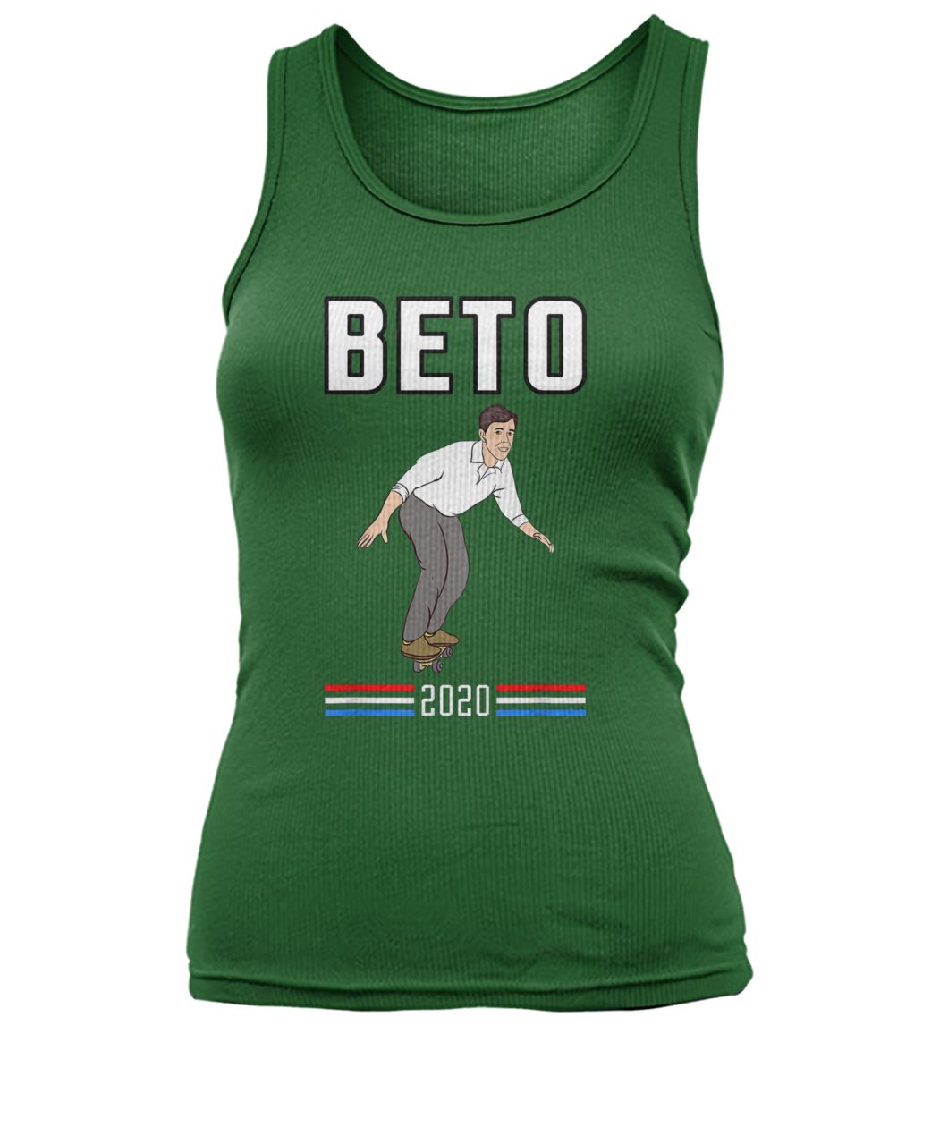 Beto o'rourke for president 2020 skateboarding thrasher women's tank top