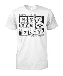 Big bear club large and friendly unisex cotton tee