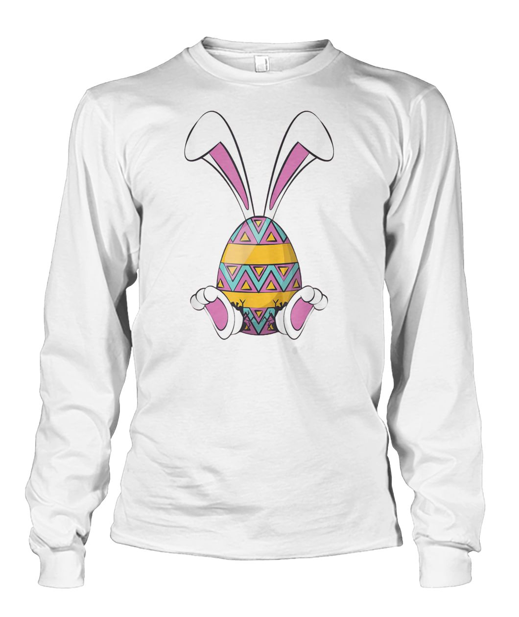 Bunny easter cute happy rabbit egg easter unisex long sleeve