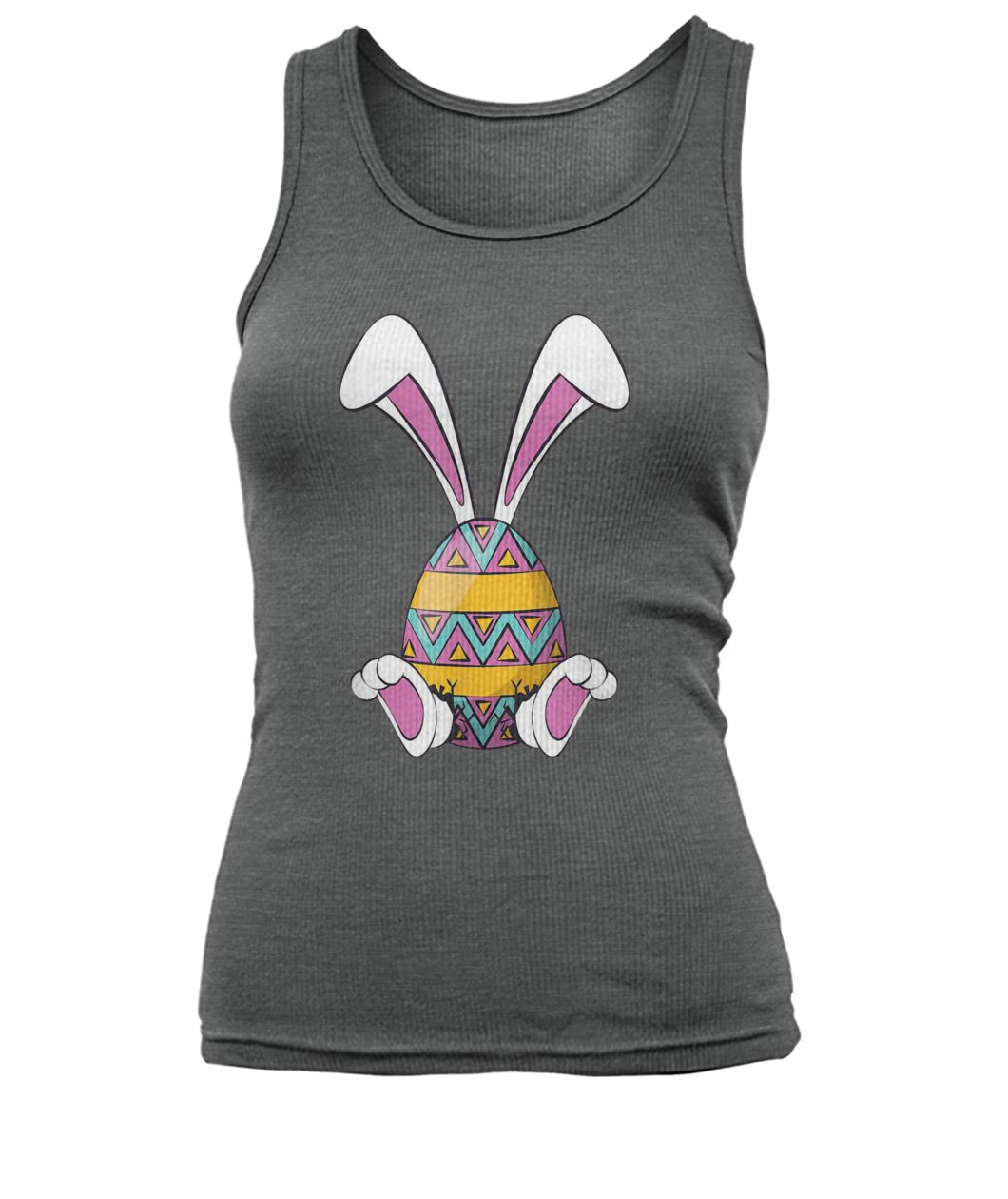 Bunny easter cute happy rabbit egg easter women's tank top