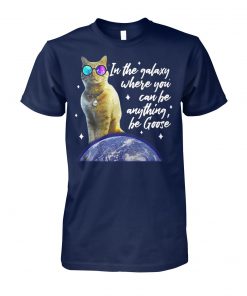Captain marvel goose the cat in a galaxy where you can be anything be goose unisex cotton tee