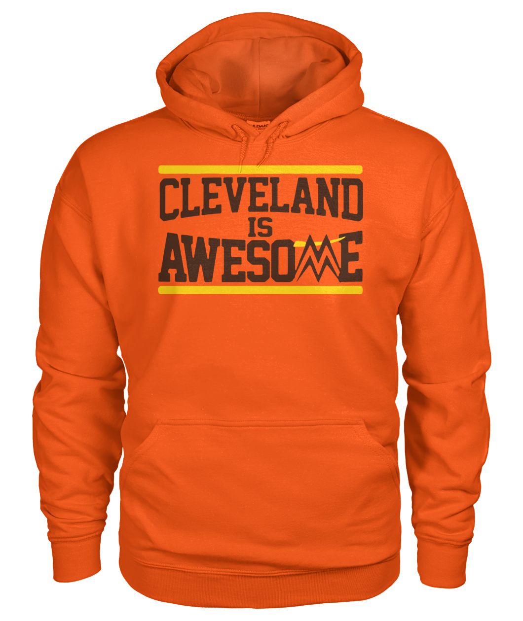 Cleveland is awesome miz gildan hoodie