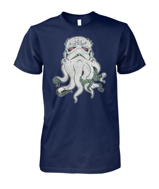 Cthulhu and star wars stormtrooper mashup unisex cotton tee