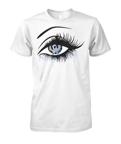Diabetes and cancer awareness in the eye unisex cotton tee