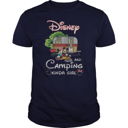 Disney and camping kinda girl mickey and minnie guy shirt