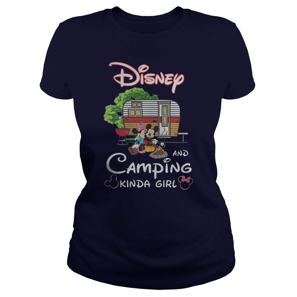 Disney and camping kinda girl mickey and minnie lady shirt