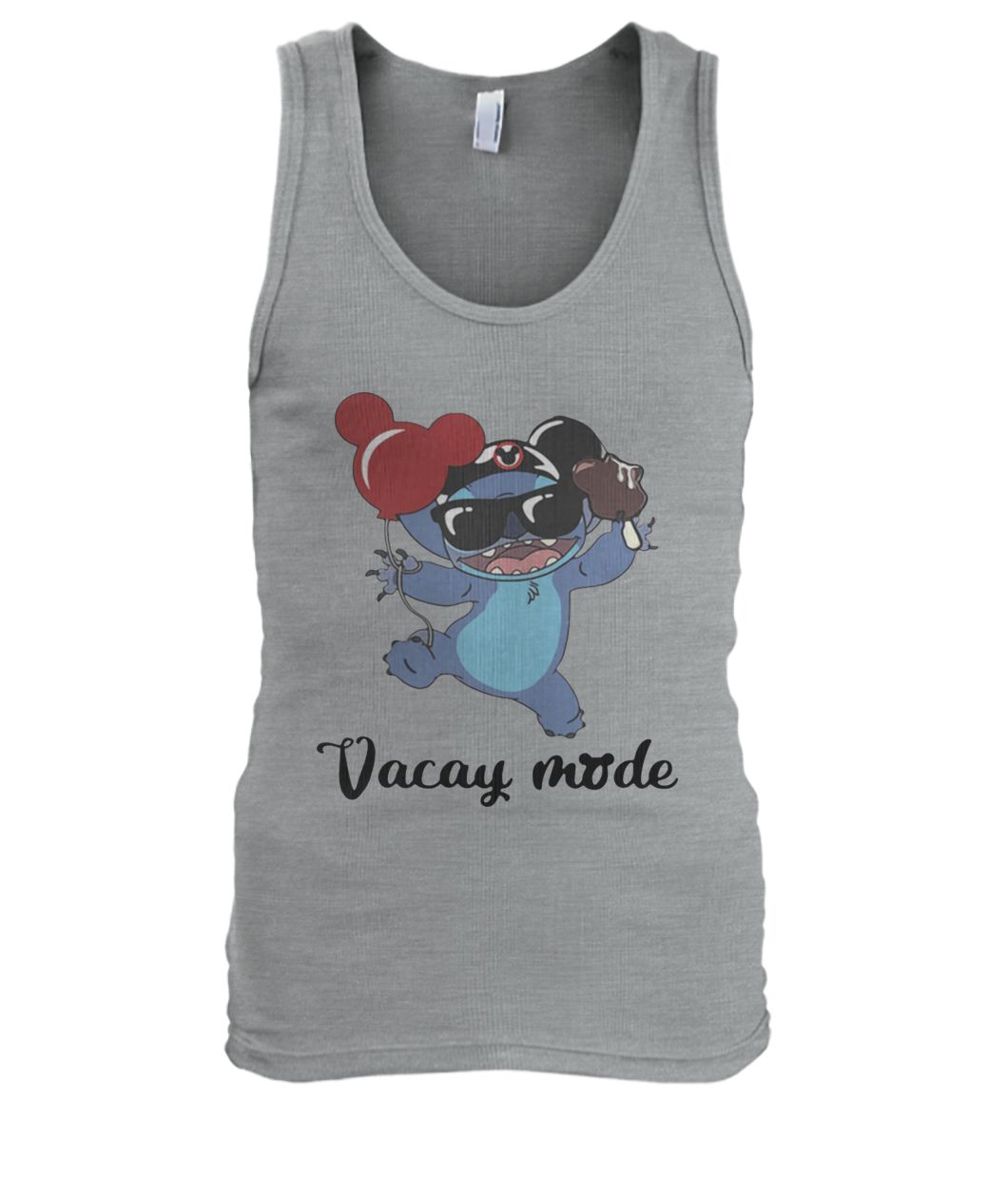 Disney stitch vacay mode balloon mickey mouse men's tank top