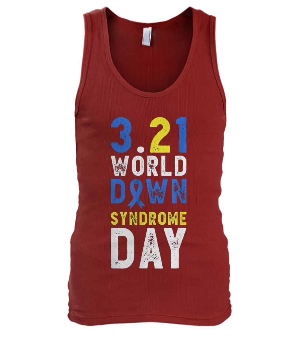 Down syndrome awareness world down syndrome men's tank top