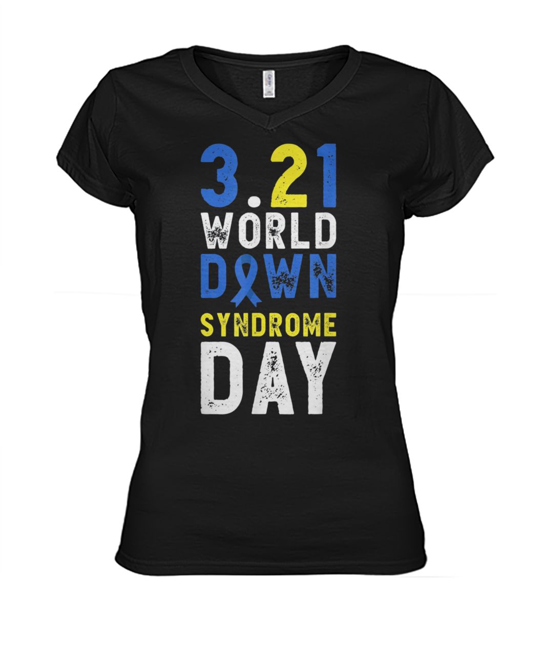 Down syndrome awareness world down syndrome women's v-neck