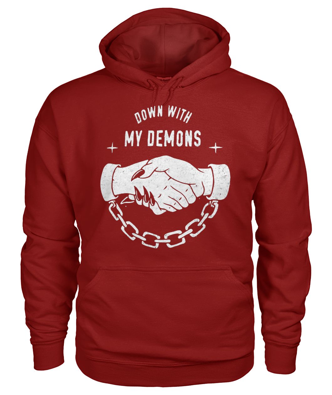 Down with my demons gildan hoodie
