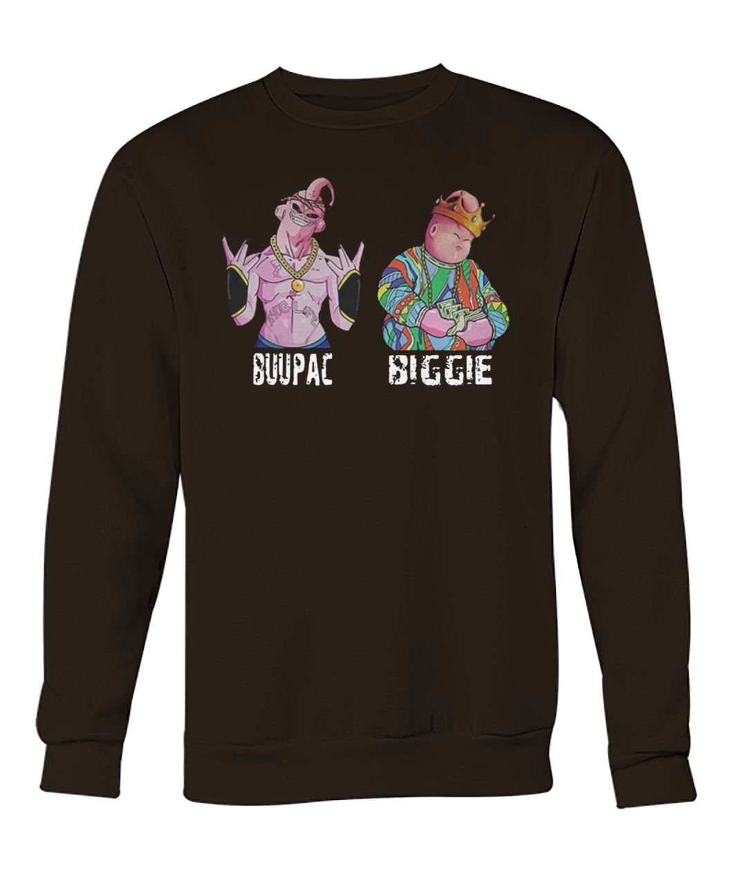 Dragon ball z buupac and biggie crew neck sweatshirt