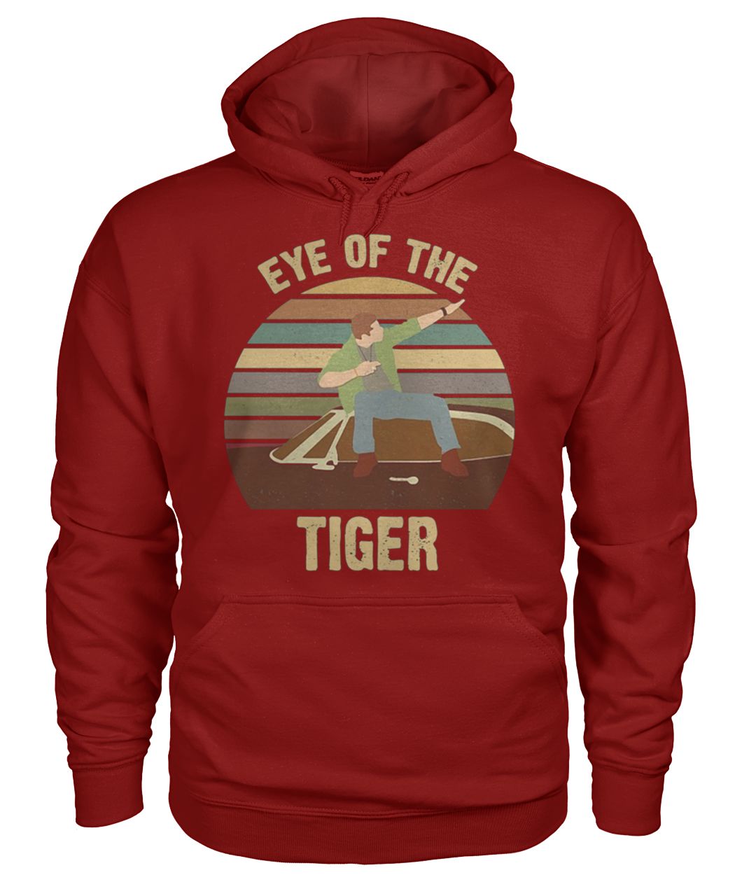 Eye of the tiger vintage gildan hoodie