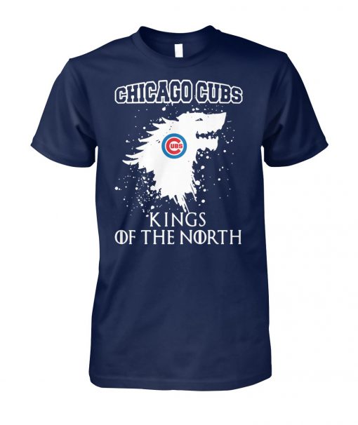 Game of thrones house stark chicago cubs kings of the north unisex cotton tee