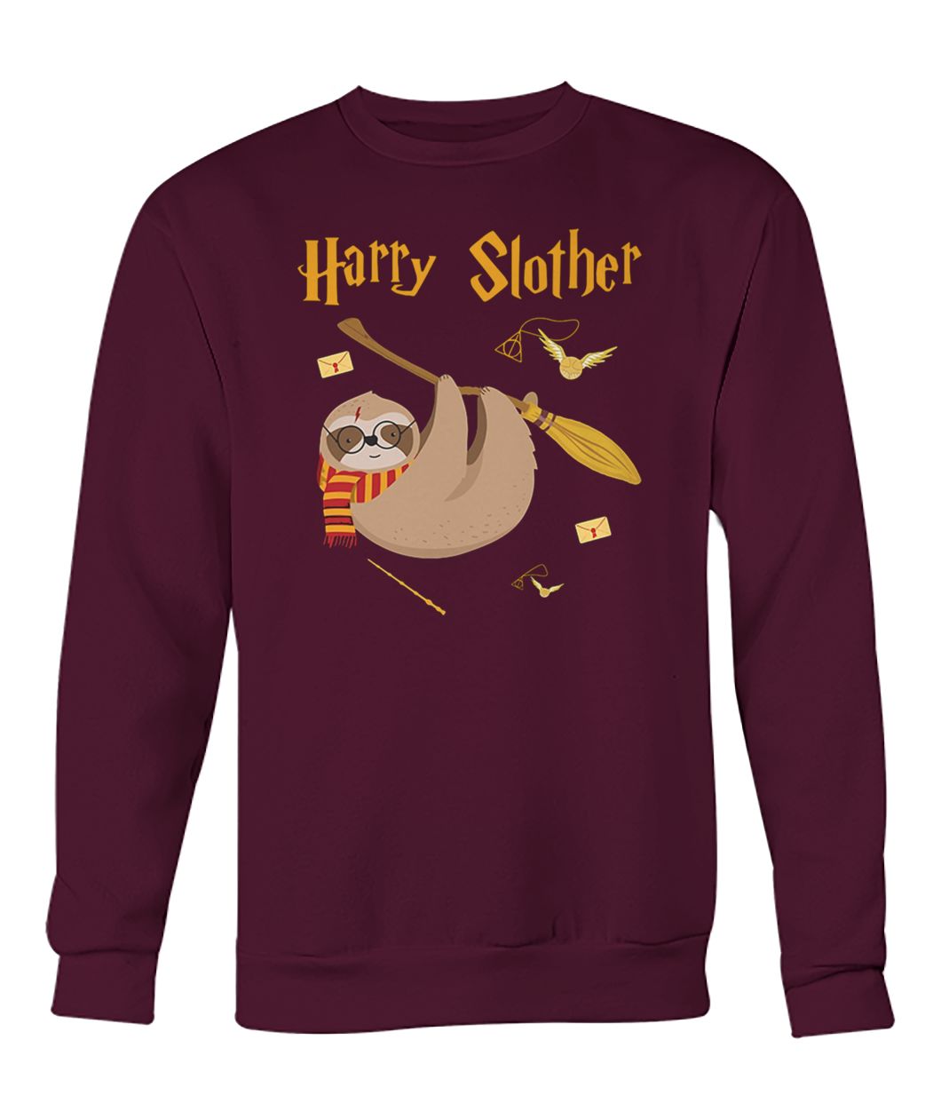Harry potter sloth harry slother crew neck sweatshirt