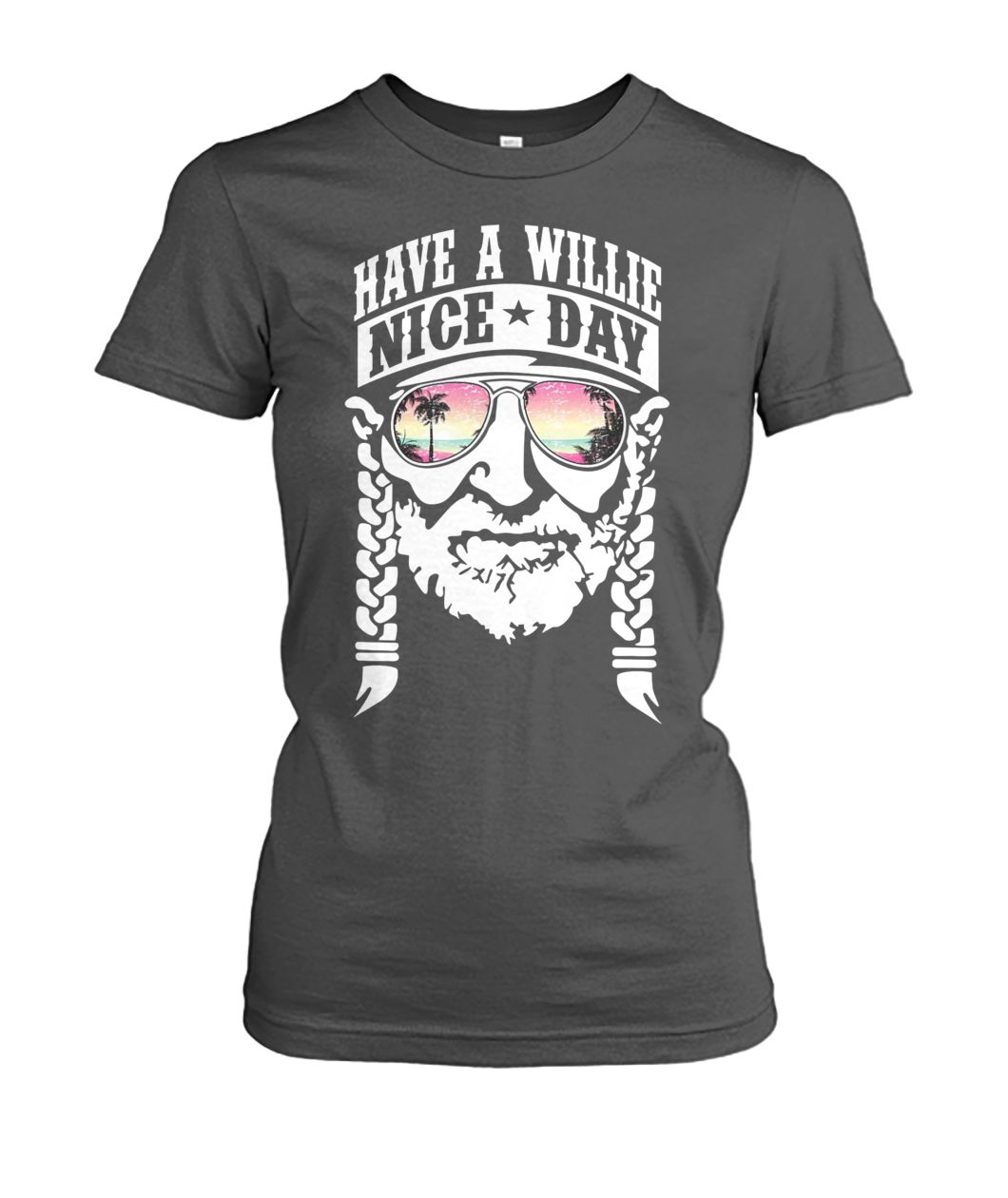 Have a willie nice day willie nelson women's crew tee