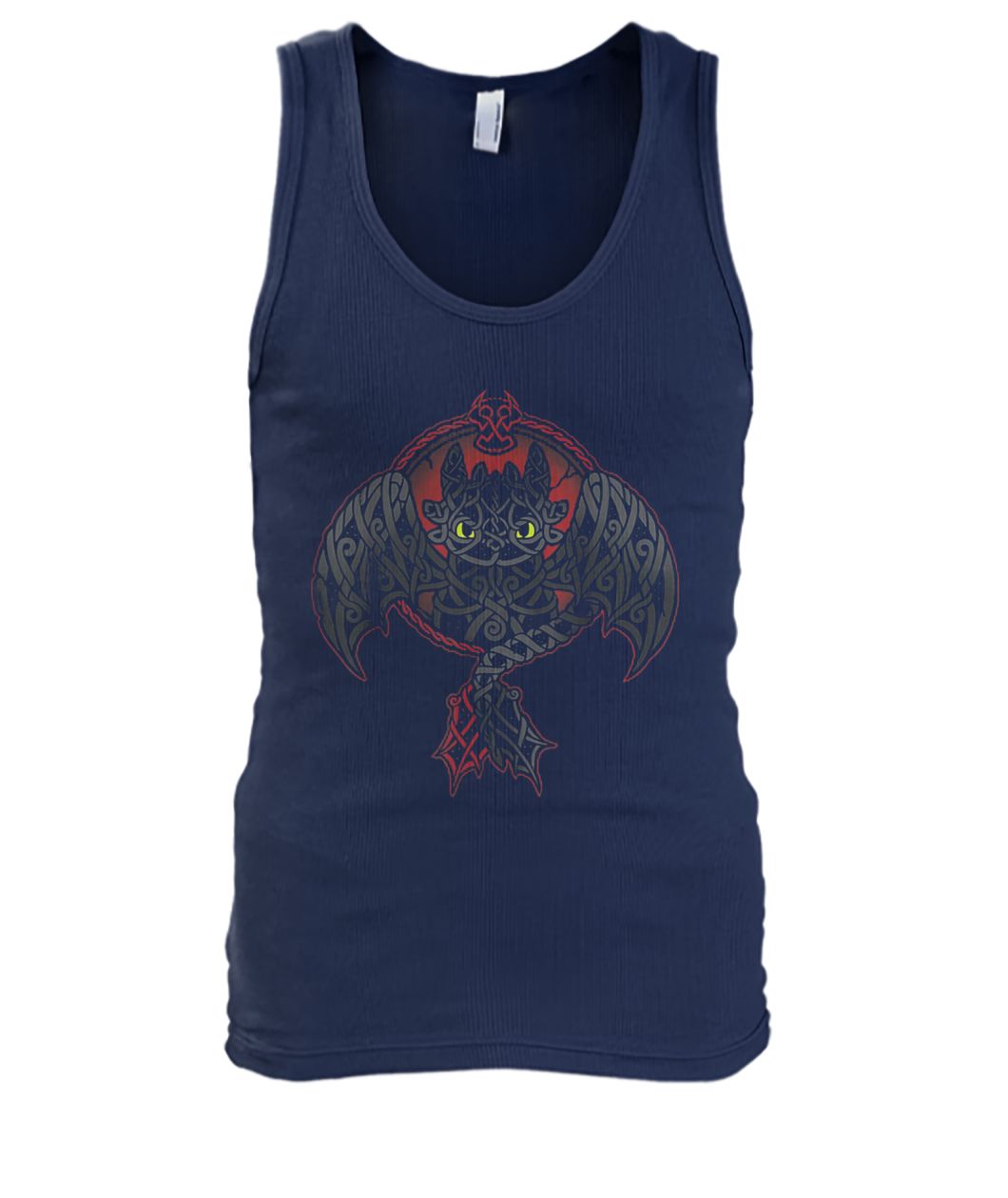 How to train your dragon viking toothless night fury men's tank top