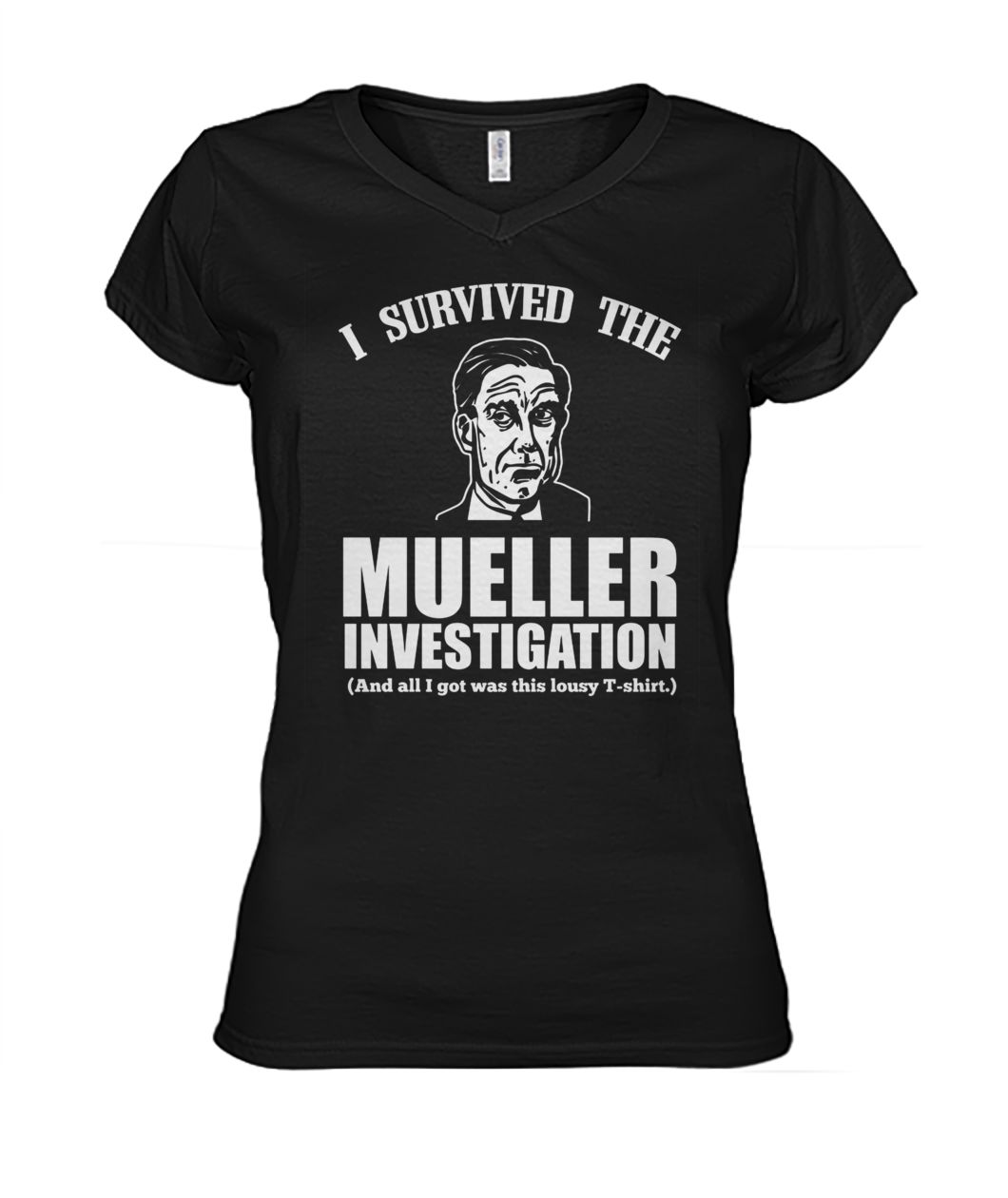 I survived the mueller investigation women's v-neck