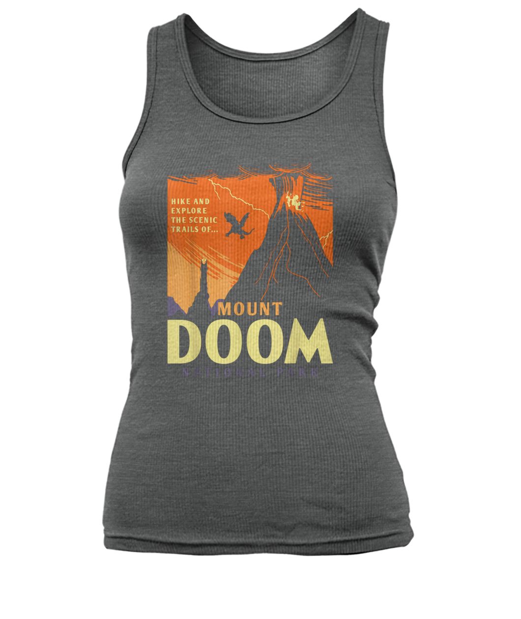Lord of the rings mount doom national park women's tank top