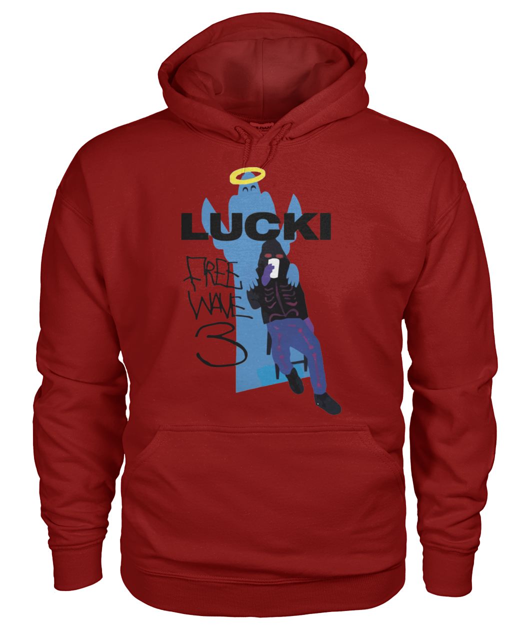 Lucki 'freewave 3' lucki free wave 3 gildan hoodie