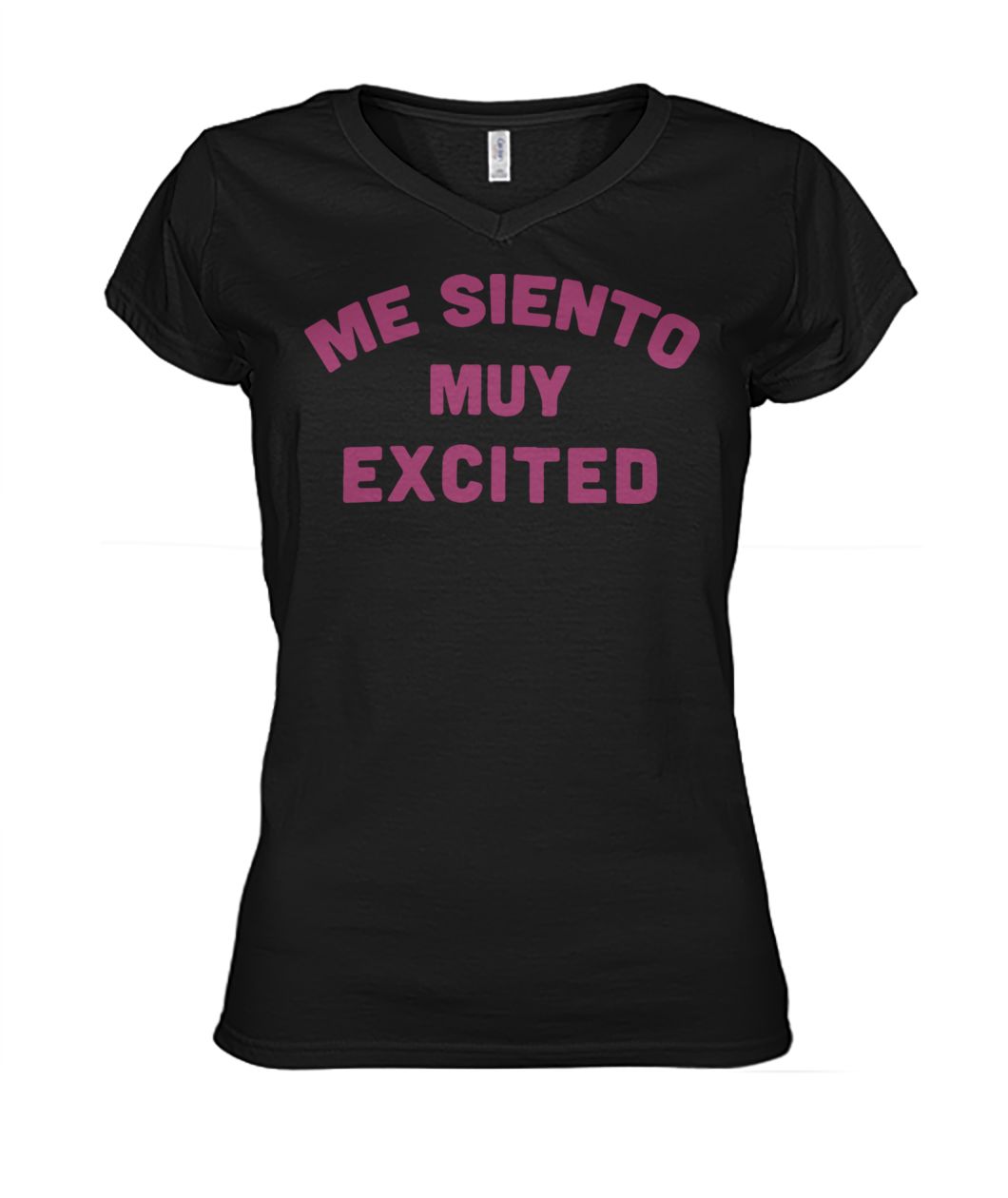 Me siento muy excited women's v-neck