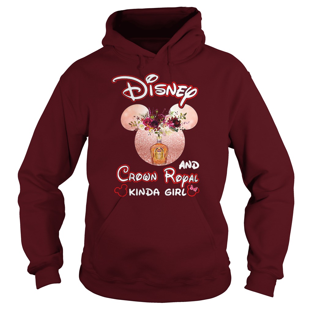 Mickey mouse disney and crown royal kinda girl hoodie