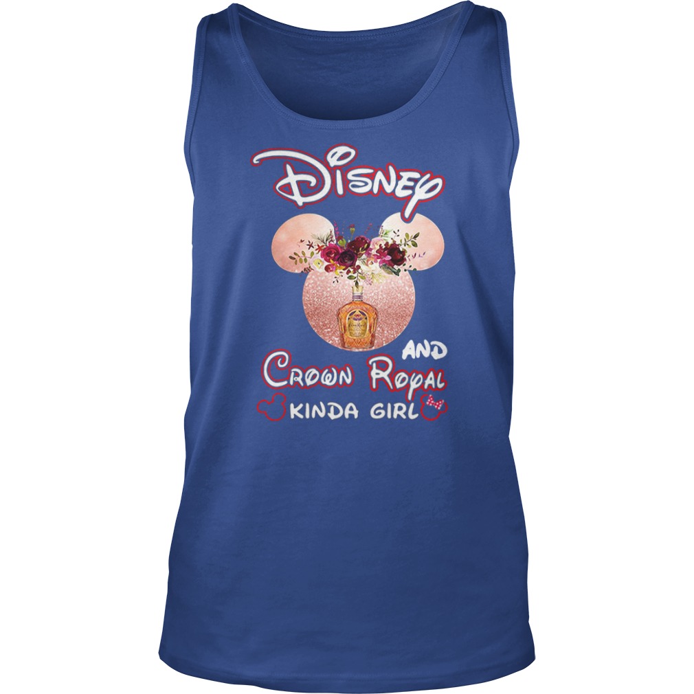 Mickey mouse disney and crown royal kinda girl tank top