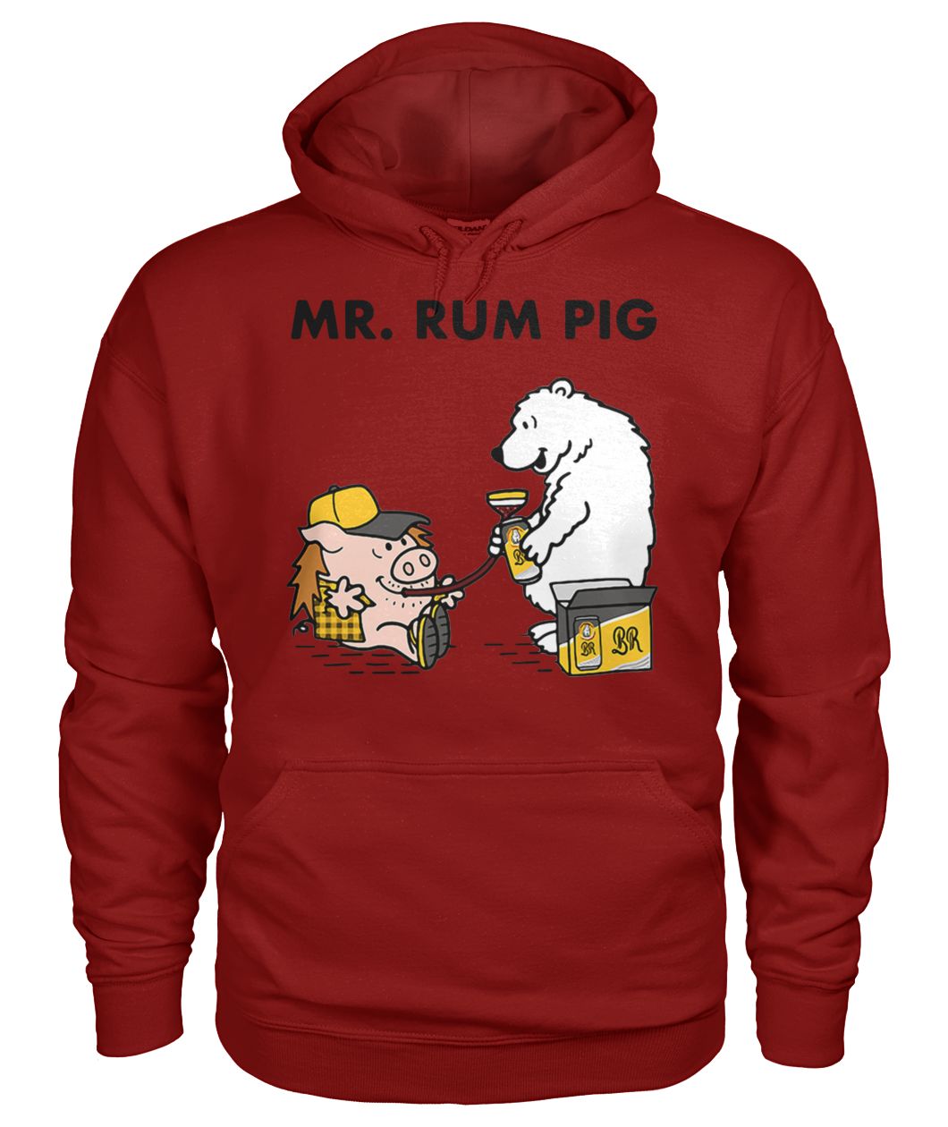 Mr rum pig gildan hoodie