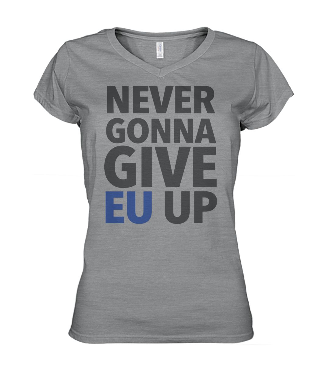 Never gonna give EU up women's v-neck