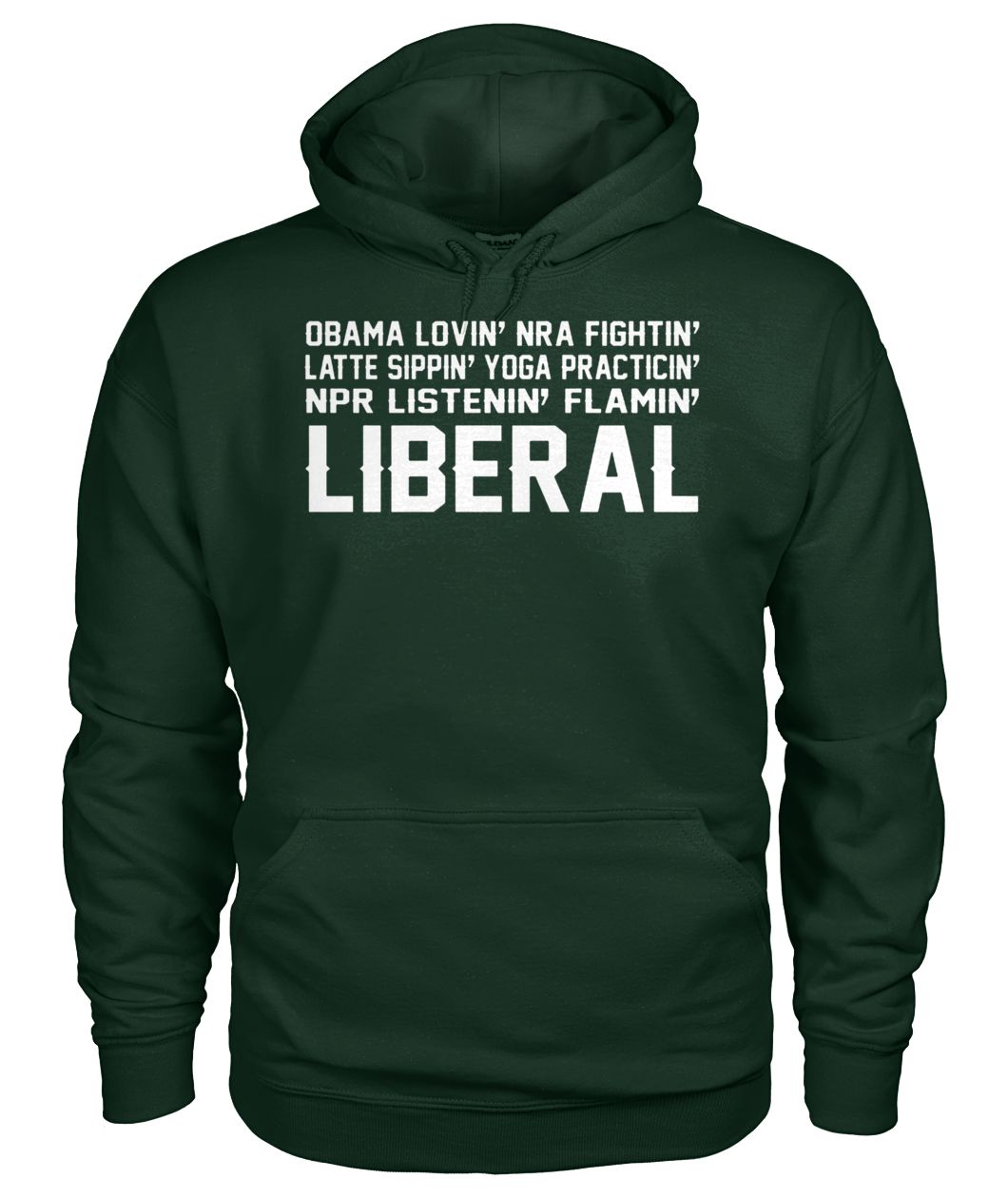 Obama loving fighting latte sipping yoga practicing liberal gildan hoodie