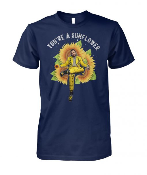 Post Malone you're a sunflower unisex cotton tee