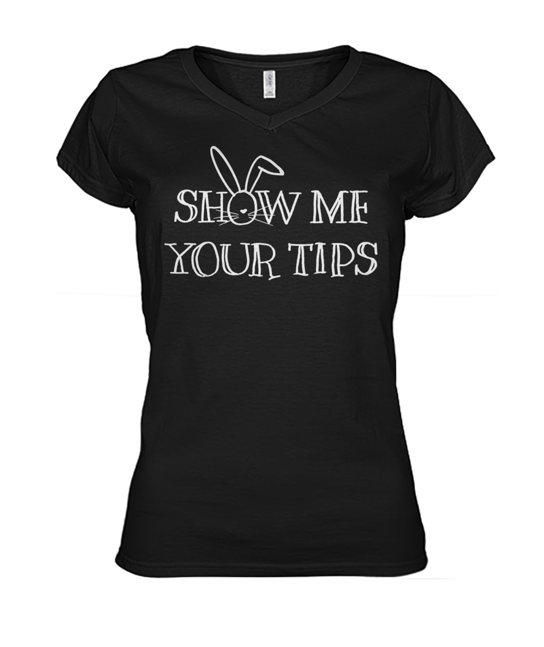 Show me your tips easter day women's v-neck