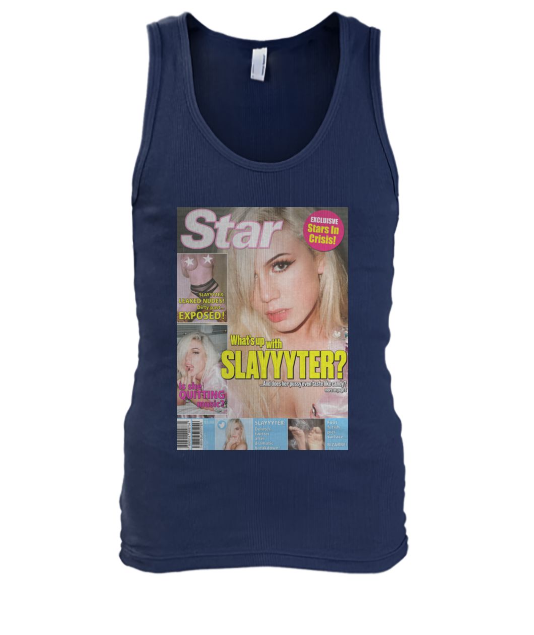 Slayyyter star cover what's up with slayyyter men's tank top