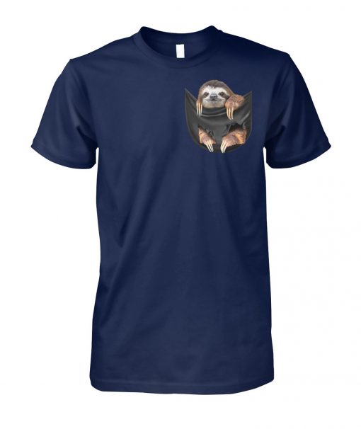 Sloth in the pocket unisex cotton tee