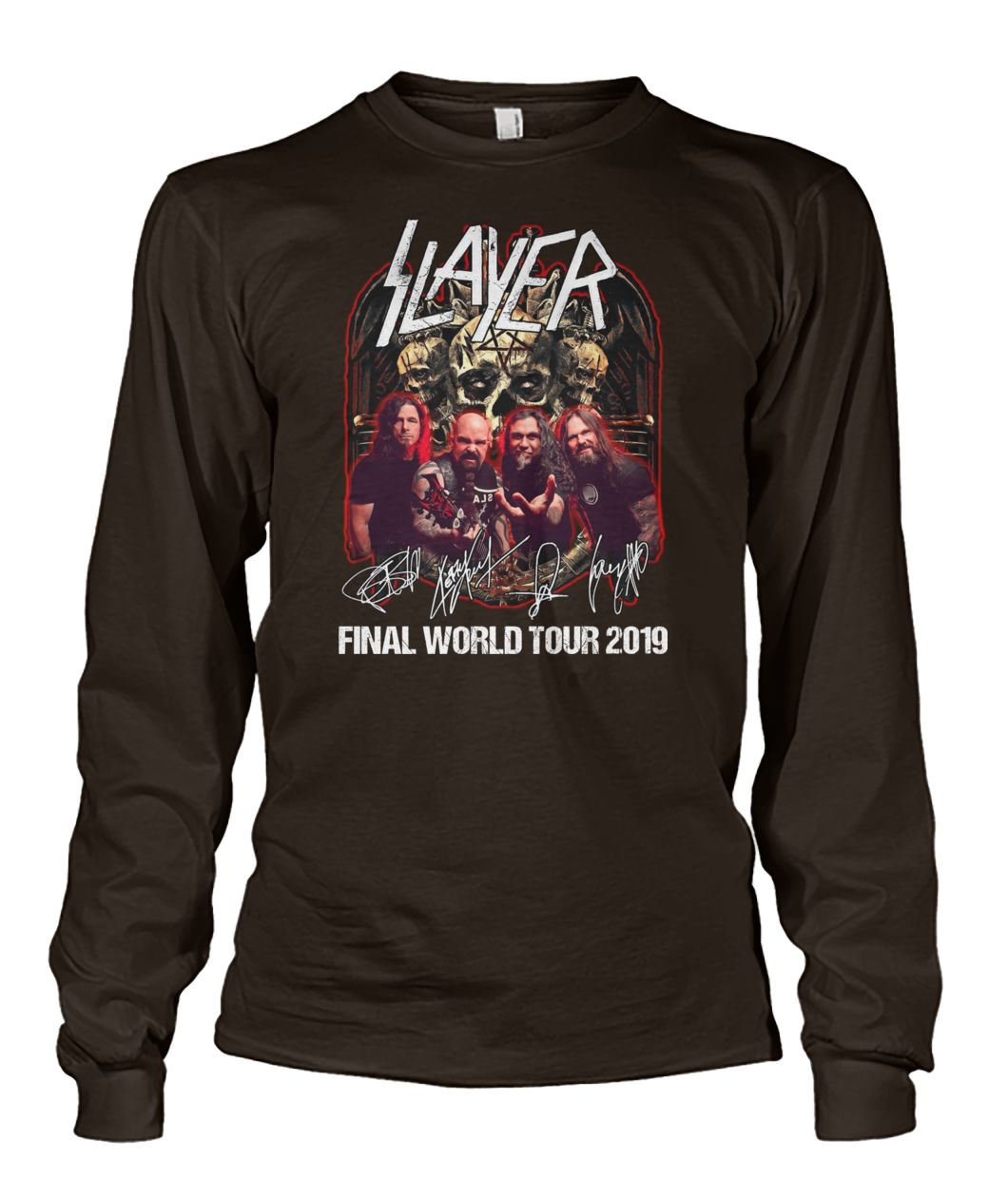 Thrash metal slayer final world tour 2019 unisex long sleeve