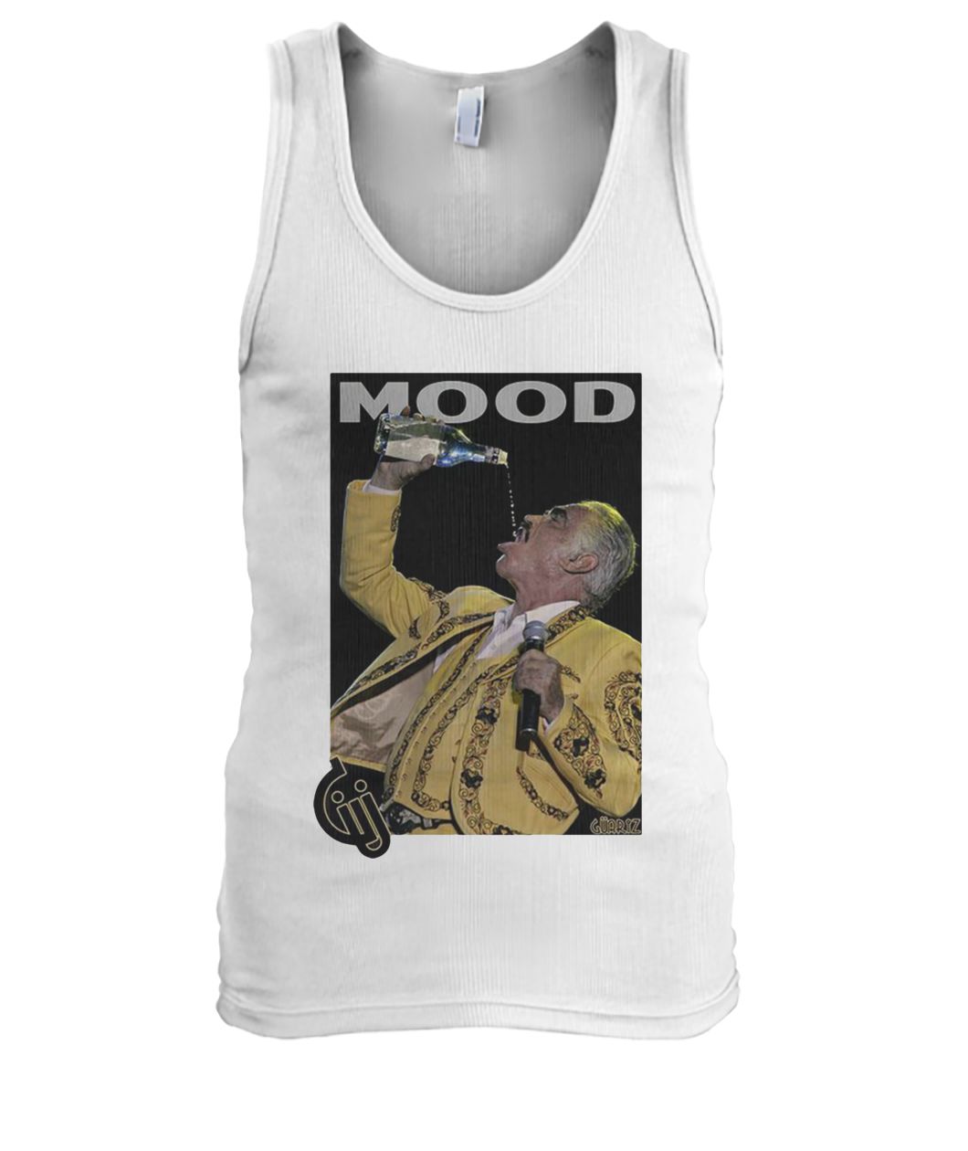 Vicente fernández drinking and singing mood men's tank top