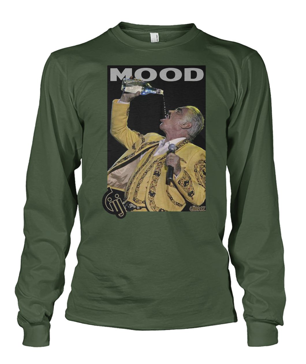 Vicente fernández drinking and singing mood unisex long sleeve