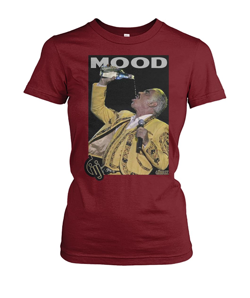 Vicente fernández drinking and singing mood women's crew tee