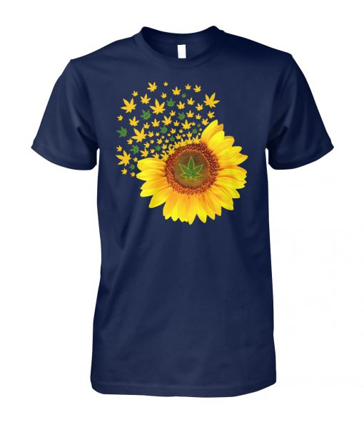 Weed sunflower unisex cotton tee